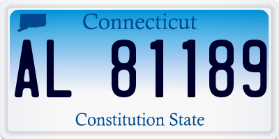 CT license plate AL81189