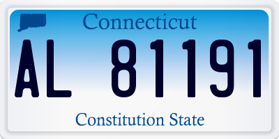 CT license plate AL81191