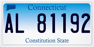 CT license plate AL81192