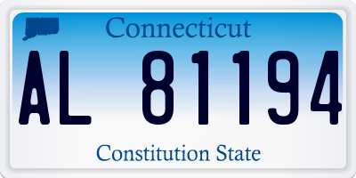 CT license plate AL81194