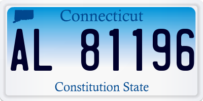CT license plate AL81196