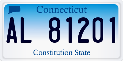 CT license plate AL81201