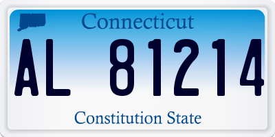 CT license plate AL81214