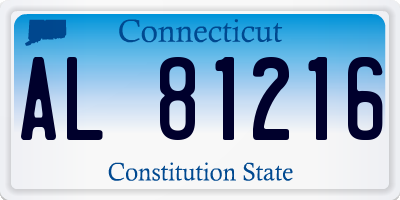 CT license plate AL81216