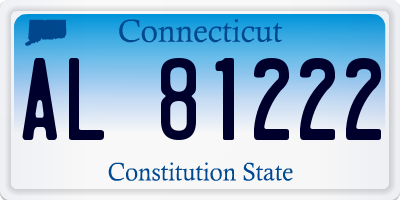 CT license plate AL81222