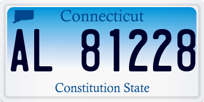 CT license plate AL81228