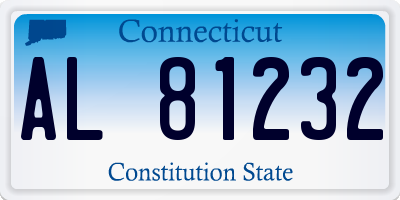 CT license plate AL81232