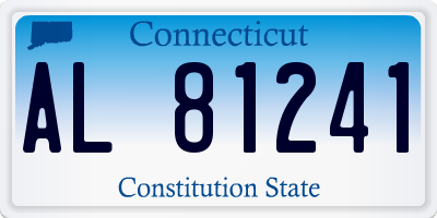 CT license plate AL81241