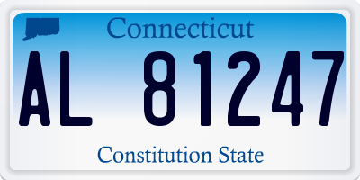 CT license plate AL81247