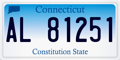 CT license plate AL81251