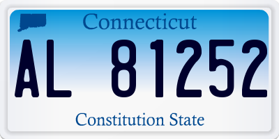 CT license plate AL81252