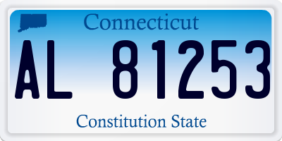 CT license plate AL81253