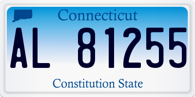 CT license plate AL81255