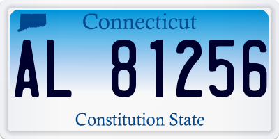 CT license plate AL81256