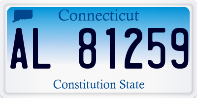 CT license plate AL81259