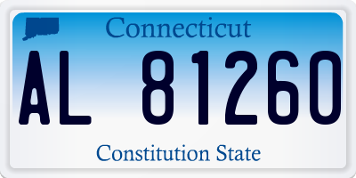 CT license plate AL81260