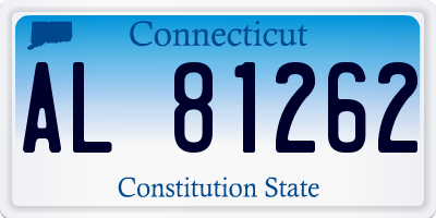 CT license plate AL81262
