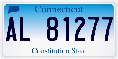 CT license plate AL81277