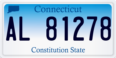 CT license plate AL81278