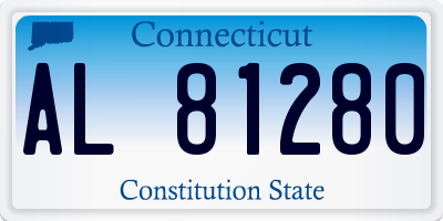 CT license plate AL81280