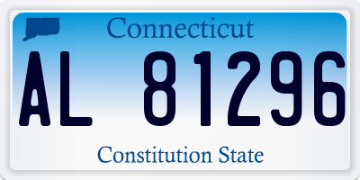 CT license plate AL81296