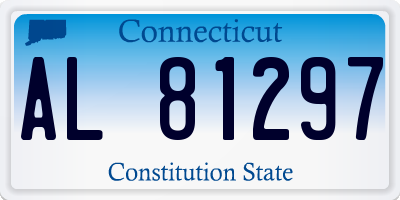 CT license plate AL81297