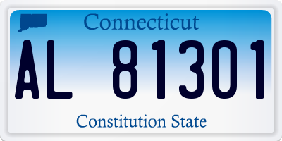 CT license plate AL81301