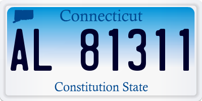 CT license plate AL81311