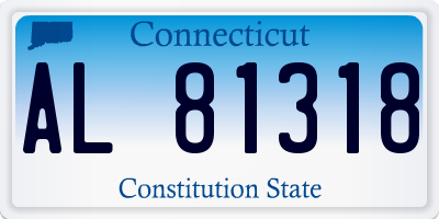 CT license plate AL81318