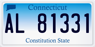 CT license plate AL81331