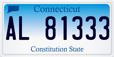 CT license plate AL81333