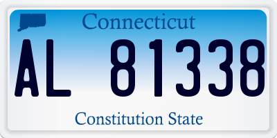 CT license plate AL81338