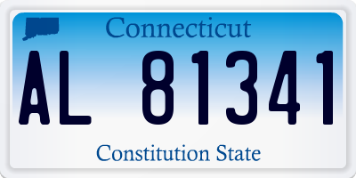 CT license plate AL81341