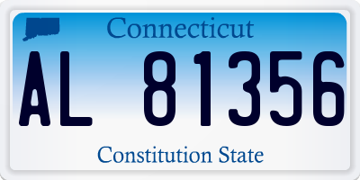CT license plate AL81356