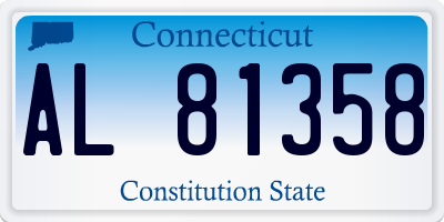 CT license plate AL81358