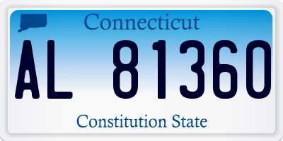 CT license plate AL81360