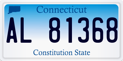CT license plate AL81368