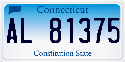 CT license plate AL81375