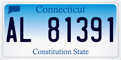 CT license plate AL81391