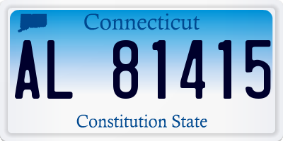 CT license plate AL81415