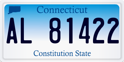 CT license plate AL81422