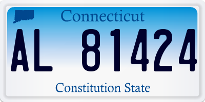 CT license plate AL81424