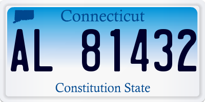 CT license plate AL81432