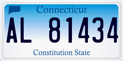 CT license plate AL81434