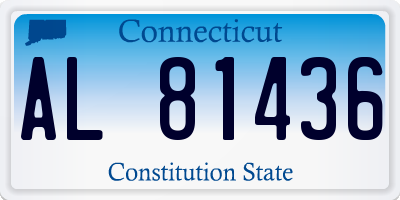 CT license plate AL81436
