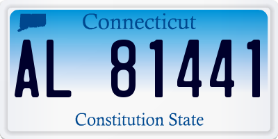 CT license plate AL81441