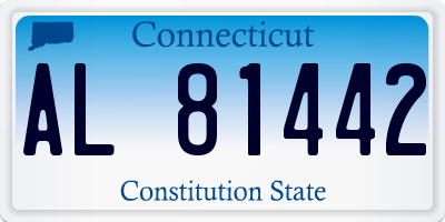 CT license plate AL81442