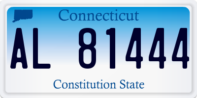 CT license plate AL81444