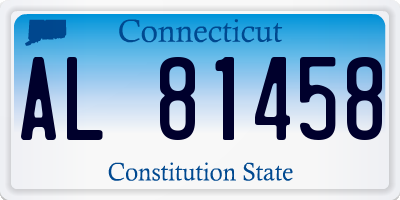 CT license plate AL81458