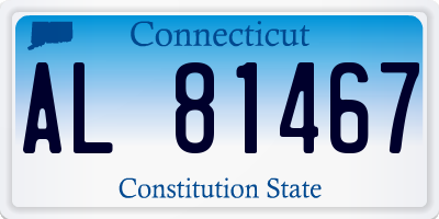 CT license plate AL81467